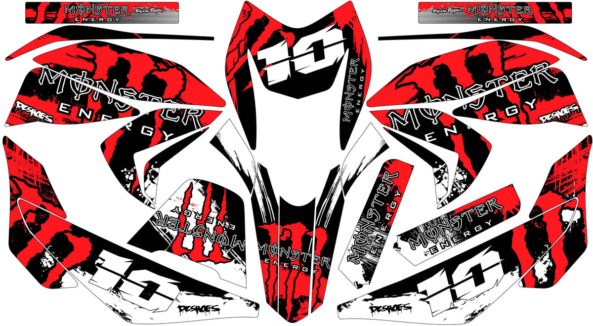 Kit de Gráficos BTR Monster Rojo