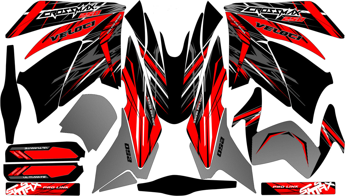 Kit de Gráficos BTR Original Rojo