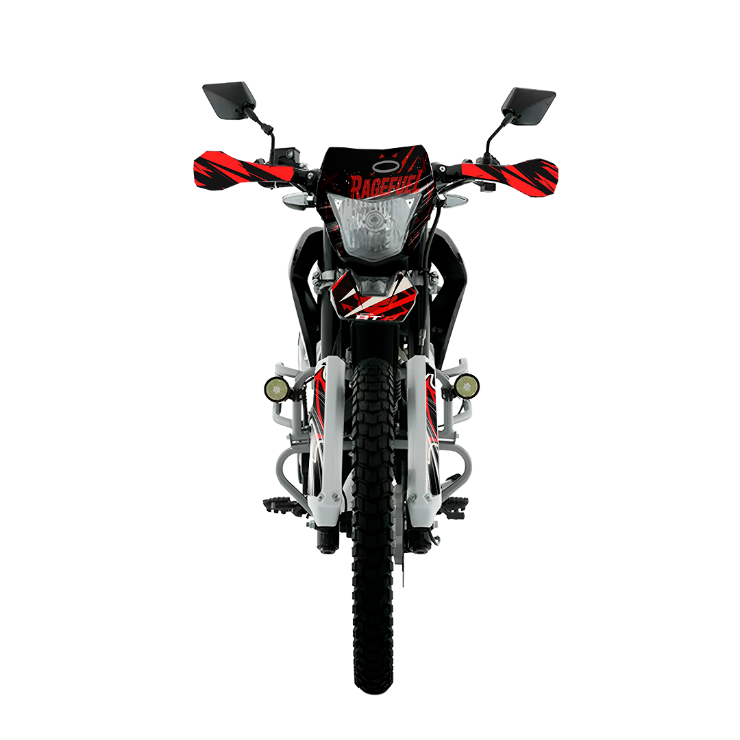 Sticker Full Kit “BTR Red Demon” para Italika DM250 / DM200 / Xeverus / Cross Max – Calcas Premium Personalizadas – Kit de calcas premium para moto BTR