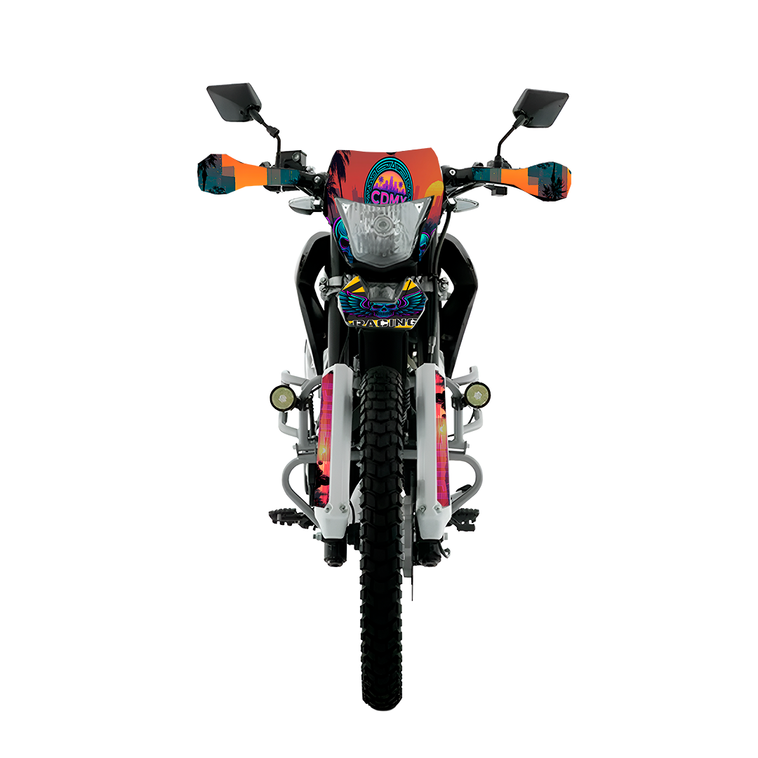 Sticker Full Kit “BTR Vice Streets” para Italika DM250 / DM200 / Xeverus / Cross Max – Calcas Premium Personalizadas – Kit de calcas premium para moto BTR