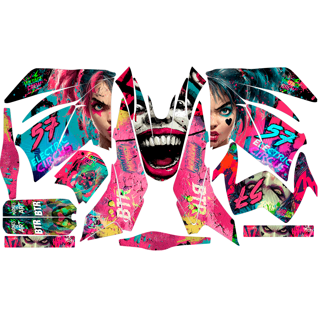 Sticker BTR Electric Circus– Kit Full Sticker Premium
