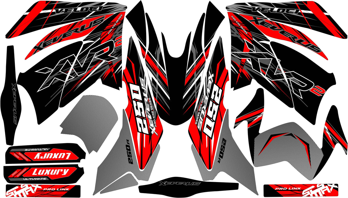 Kit de Gráficos BTR Original Rojo
