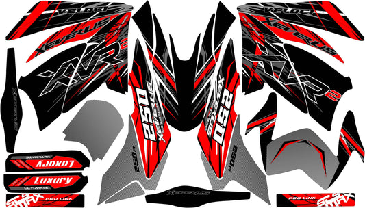 Kit de Gráficos BTR Original Rojo