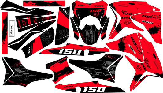 Kit de Gráficos BTR Rojo Acerbis