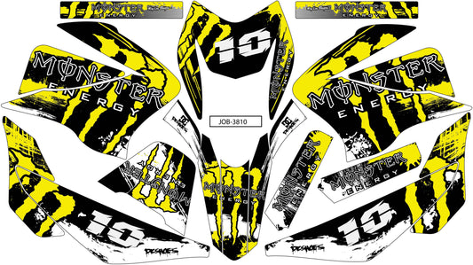 Kit de Gráficos BTR Monster Amarillo