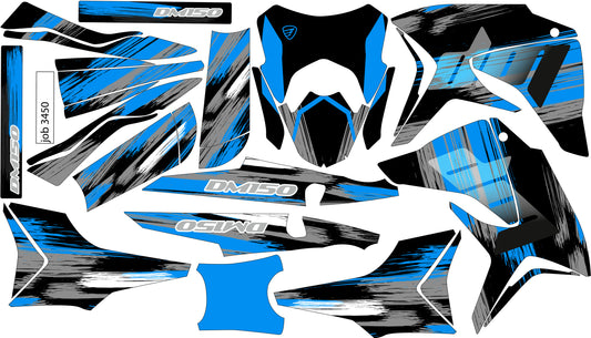 Kit de Gráficos BTR Original Azul