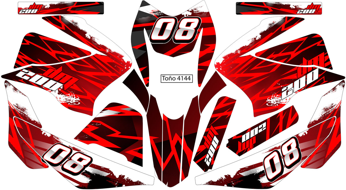 Kit de Gráficos BTR Telaraña Roja