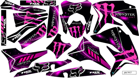 Kit de Gráficos BTR Monster Morado