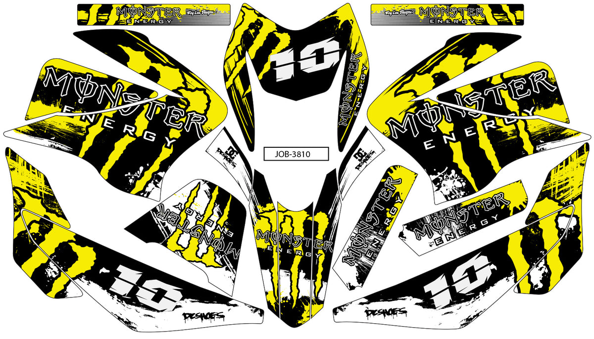 Kit de Gráficos BTR Monster Amarillo
