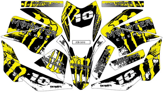 Kit de Gráficos BTR Monster Amarillo
