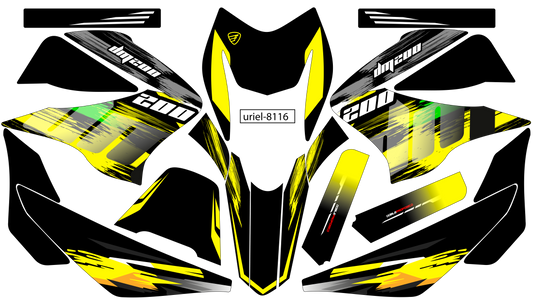 Kit de Gráficos  BTR Amarillo Original