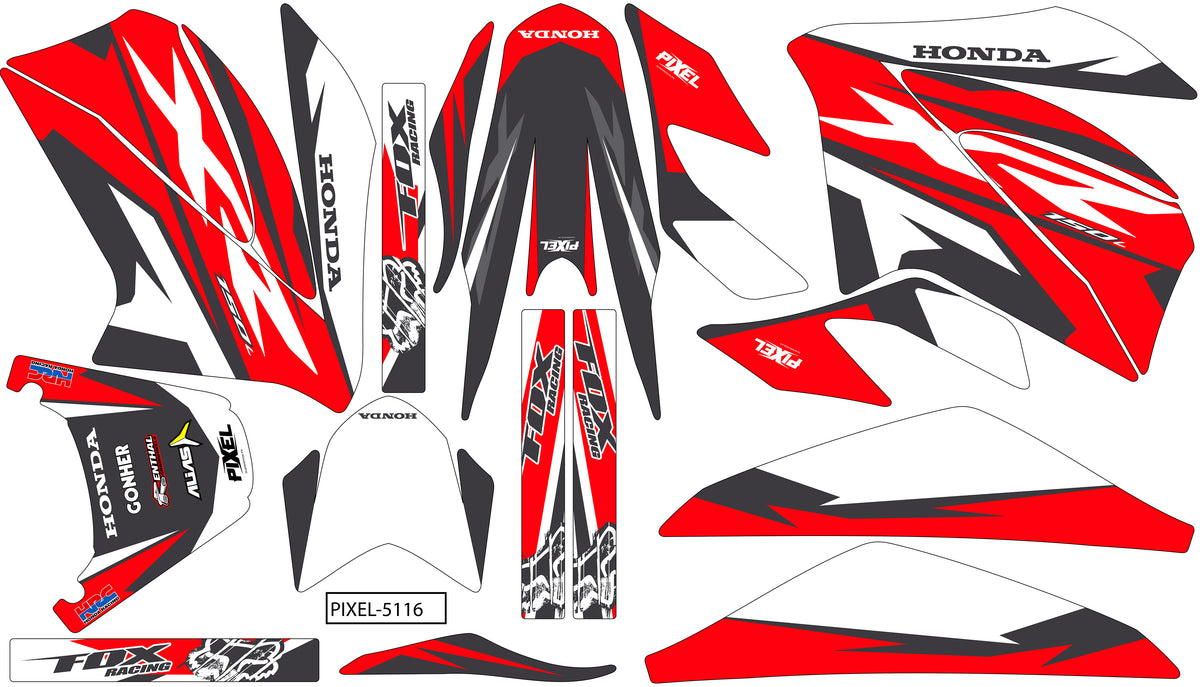 Kit de Gráficos BTR  Original Rojo