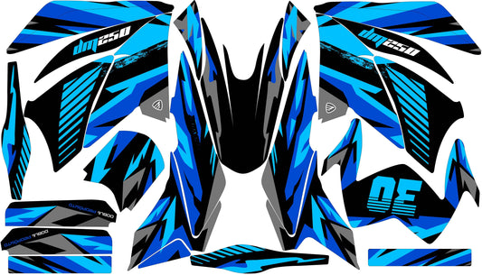 Kit de Gráficos BTR Original Azul