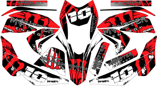 Kit de Gráficos BTR Monster Rojo