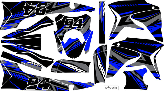 Kit de Gráficos BTR Líneas Azules