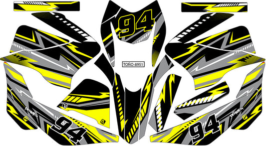 Kit de Gráficos BTR Líneas Amarillas