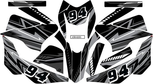 Kit de Gráficos BTR Líneas Negras