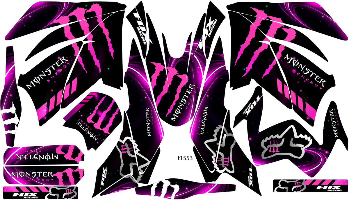 Kit de Gráficos BTR  Monster Morado