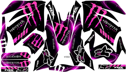 Kit de Gráficos BTR  Monster Morado